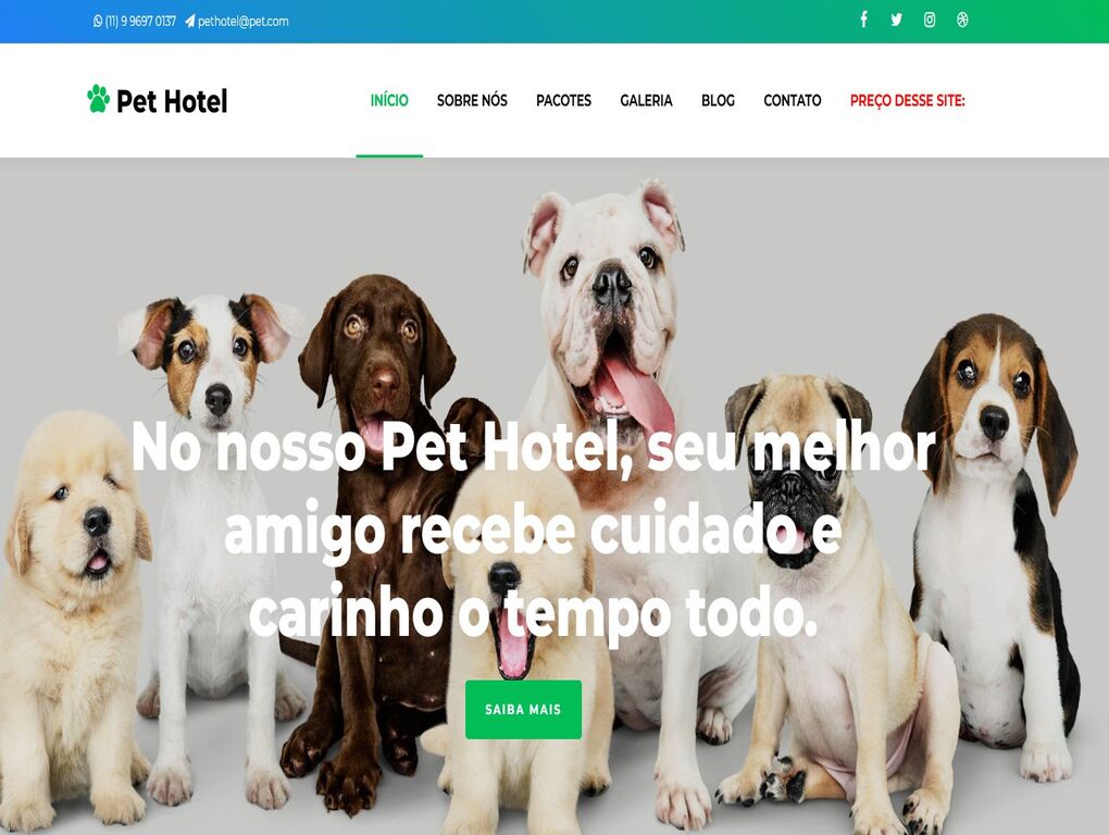 Site para hospedagem de pets