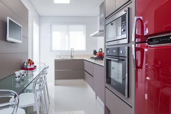 Cozinha moderna com design retr�