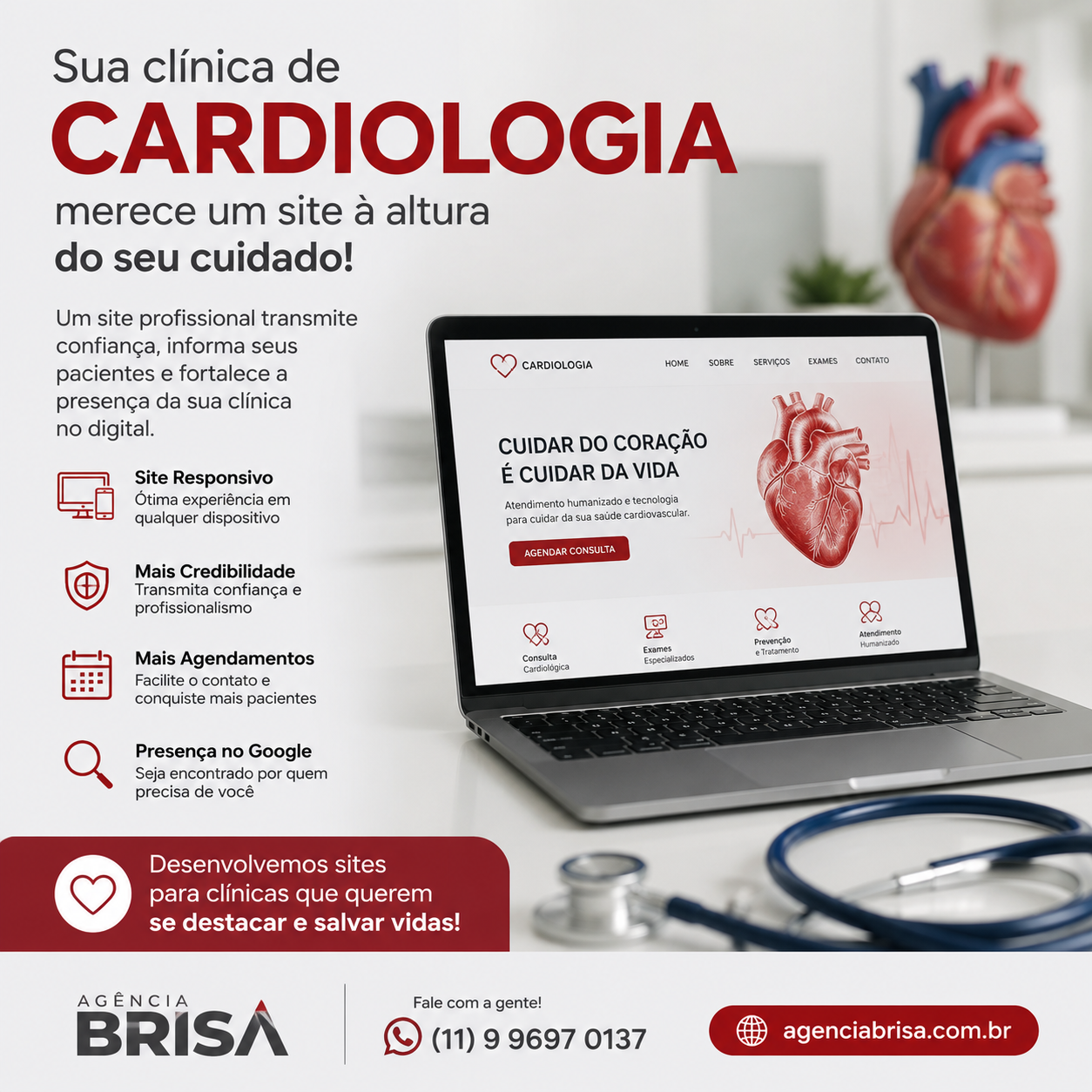 Site para Clínica de Cardiologia