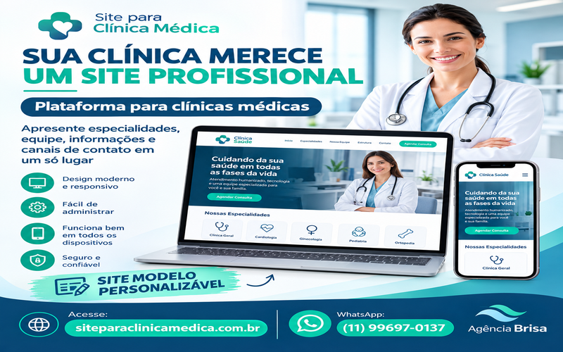 Site administrável para Clínica Médica